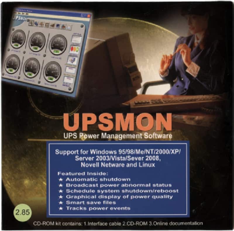 программное обеспечение UPSMon Plus из комплекта ИБП KIN-1500AP RM